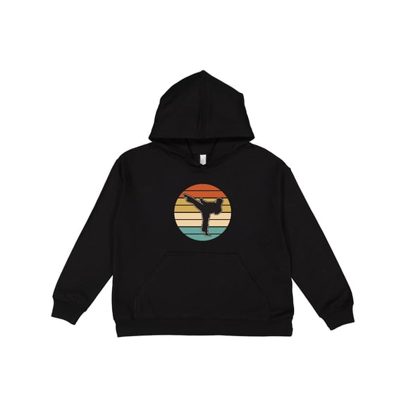 Inktastic Karate Martial Arts Silhouette Youth Hoodie Sweatshirt