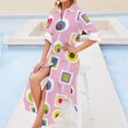 thumbnail image 4 of MOD LOVE- Pink Long Sleeved Shirt Dress birthday dress women's clothing summer novelties, 4 of 6