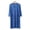 Blue, variant on Couple Modal Sleep Robe V Neck 3/4 Sleeve with Pockets Button Down Cardigan Lounge for Home L
