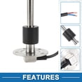 thumbnail image 4 of Unique Bargains Fuel Sending Unit and Gauge Kit 12.8" Length Boat Fuel Sending Unit Marine Fuel Sender Unit Metal Silver Tone Black 1 Set 0-190 Ohm, 4 of 6