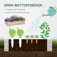thumbnail image 5 of Dranite Raised Garden Bed with Greenhouse Top, Wooden Cold Frame Planter, 48x24x32.25 Inch, Natural, 5 of 6