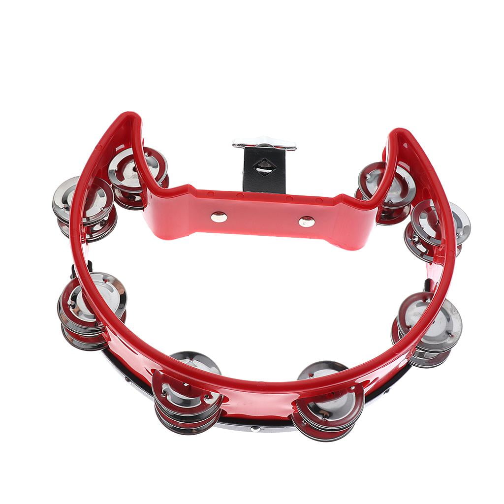 Dualoai Professional percussion cowbell holder cowbell holder + hand tambourine crescent
