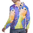 thumbnail image 4 of Lsque inside out 2 Pattern Casual Men's Hoodie,Hooded Sweatshirt with Kangaroo Pocket,Pullover Hoodie-XX-Large, 4 of 8