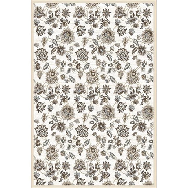 Radici 3475-0022-BONE Pisa Rectangular Bone Traditional Turkey Area Rug- 7 ft. 10 in. W x 10 ft. 6 in. H