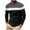 Dark Gray, variant on YUGYXL Mens Retro Color Block Striped Shirt Long Sleeve Crewneck Tops Casual Loose Fit Tshirts Classic Contrast Pullover Tees Black L