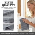thumbnail image 3 of Unique Bargains 4Pcs Solid Cotton Absorbent Washcloths Dark Grey 13" x 13", 3 of 6