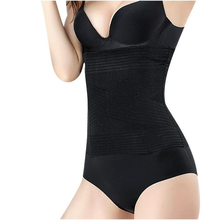 

DNDKILG Low Rise Seamless Belt Body Suits Women Clothing Tummy Control Waist Training Body Shaper Shapewear Black M