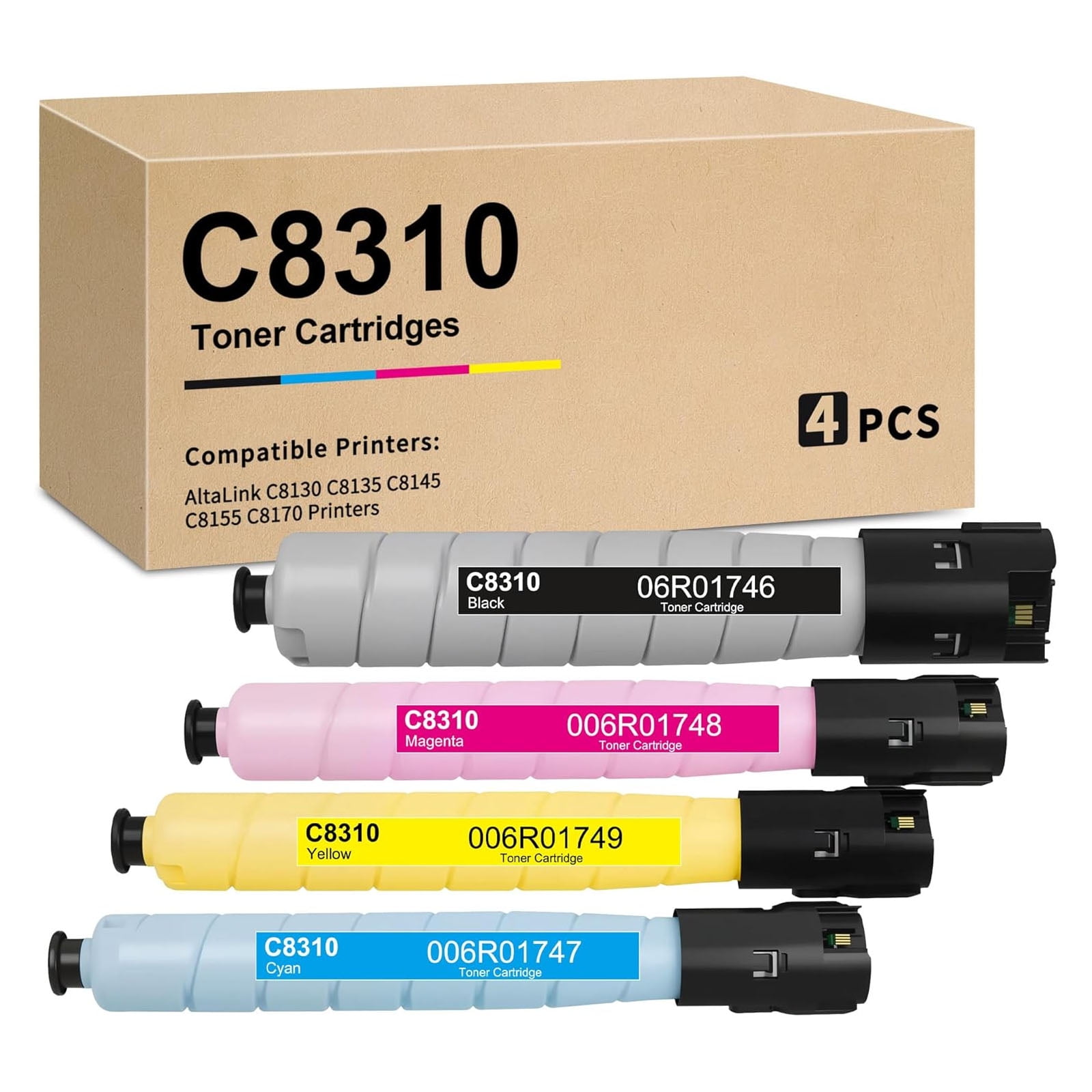 Canon Genuine GPR-61 Complete High Yield Toner Set (Black: 71k