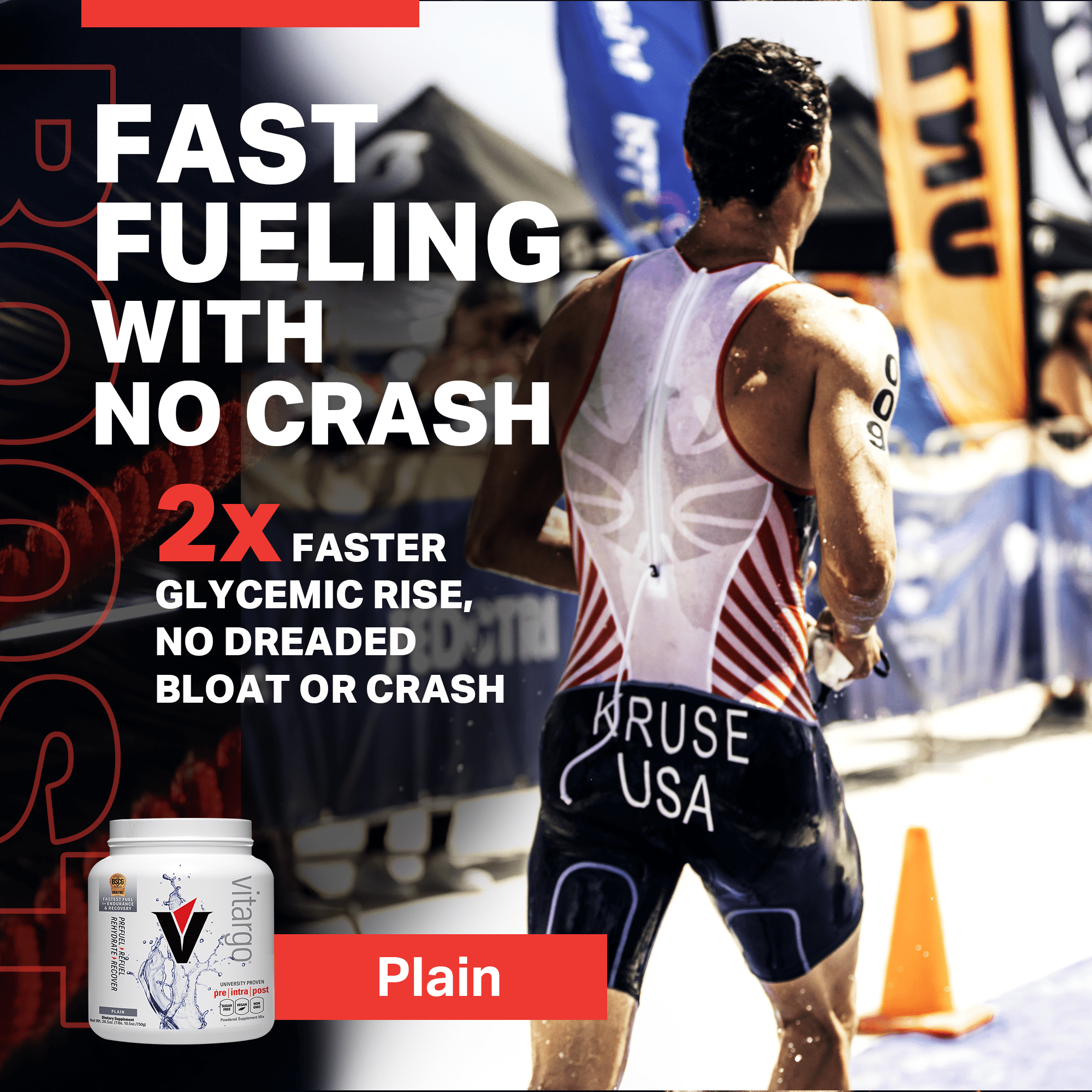 Vitargo Plain 20 Scoop Fastest Digesting Carb for Pre workout, Intra workout fueling and Muscle Recovery Post Workout