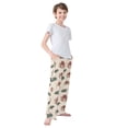 thumbnail image 3 of FORMRS Boys Pajama Pants with Pockets Size 9-10Y Kids Lounge Sleep Bottoms, Beige Christmas Gift Pattern, 3 of 8