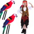 thumbnail image 3 of Disfraz de loro artificial Matiniy, accesorio para disfraz de pirata, 2 unidades, 3 of 9
