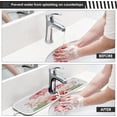 thumbnail image 5 of Coolnut Cute Couple Pig Sink Splash Guard for Faucet 2 Packs Faucet Absorbent Mats, Pink Flowers Lovely Faucet Handle Drip Catcher Quickly Drying Mat for Kitchen Counter, 14.9"x5.5", 5 of 7