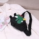 thumbnail image 2 of Bolsa De Pecho Para Niños Bolso de pecho para niños con dibujos animados divertidos y divertidos (dinosaurio negro), 2 of 5