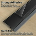 thumbnail image 6 of 39"Door Sweep for Bottom of Door with Brush,Silicone Under Door Draft Stopper Reduce Noise,Adhesive Door Gap Filler Bottom for Exterior & Interior Doors Blocker Dust Cold Air,Black, 6 of 7
