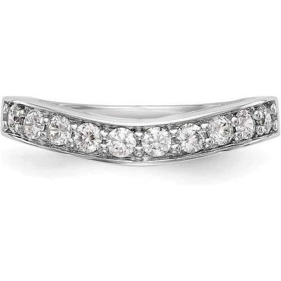 Channel Set Wedding Band 1.9 Ct Diamond 14K White Gold Ring Ring