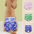 thumbnail image 2 of Pet Menstrual Pants Female Dog Diapers Sanitary Panties Physiological Shorts Rainbow Prints Breathable Underwear for Small Medium Dogs, 2 of 8