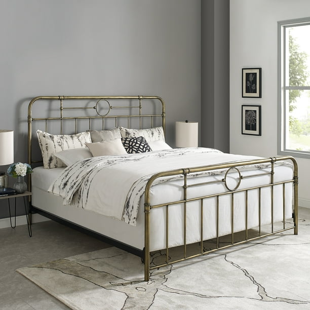 Ember Interiors Scarlett Boho Metal Pipe King Bed Bronze Com Ember Interiors Scarlett Boho Metal, Boho King Bed Frame