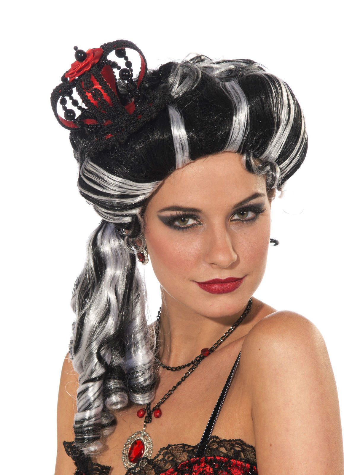 Women's Evil Queen Mini Crown Hat Red 