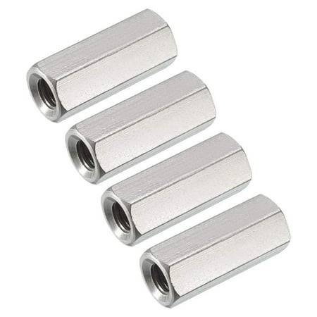 

4PCS M6 x 1 Pitch 25 mm Long 304 Stainless Steel Metric Stud Extension Nut