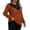 Brown, variant on a.Jesdani Plus size Sweatshirts for Women Crewneck Casual Lace Patchwork Pullover Sweater m