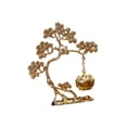 thumbnail image 3 of Quemador de incienso colgante con forma de pino, diseño vintage decorativo Oro, 3 of 9