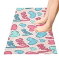 thumbnail image 5 of Haosy Blue Red Love Heart Bathroom Rugs Non Slip Absorbent Soft Plush Quick Dry Bath Mat, 39"x20", 5 of 8