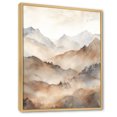 thumbnail image 2 of Designart "Whispering Serenity Of A Mountain Morning" Landscape Mountains Floater Framed Wall Decor, 2 of 5