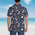 thumbnail image 4 of Sigee Animals And Wildflowers for Men’s Casual Beach Summer Shirts Funky Hawaiian Shirt for Men Hawaiian Shirts,Large, 4 of 7