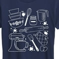 thumbnail image 3 of Instant Message - Baker & Chef - Baking Tool Art - Women's Short Sleeve Graphic T-Shirt, 3 of 6