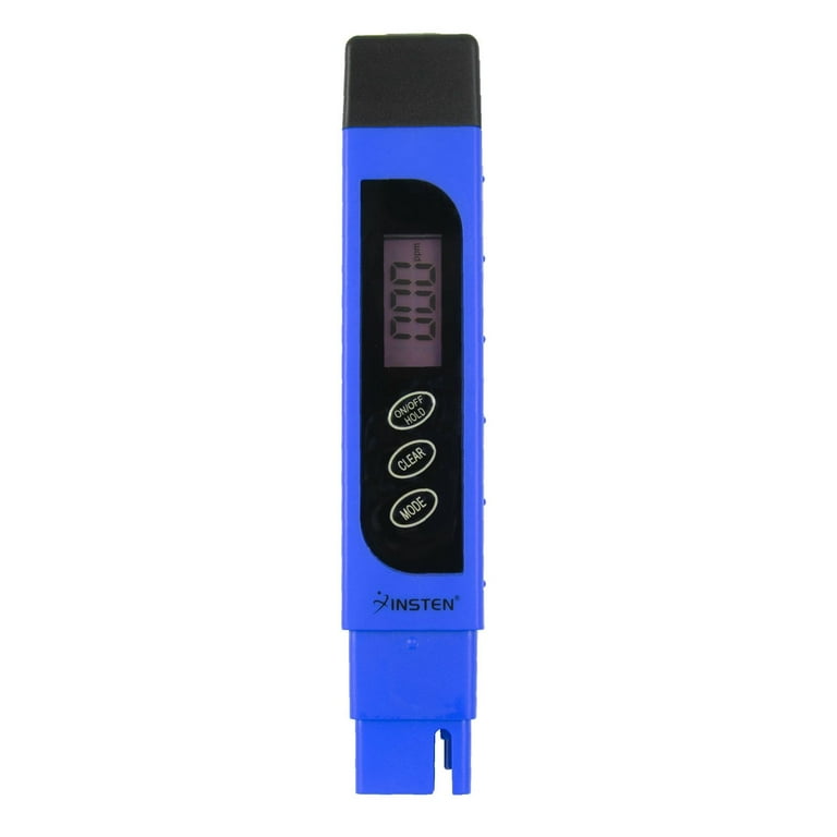 Insten - TDS Meter Digital Water Tester for Drinking Water, 3-in-1 TDS,  0-9999ppm, Temperature and EC Meter with Carrying Case, Blue 