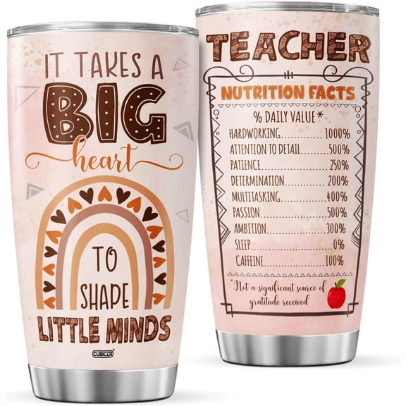 Teacher Appreciation Coffee Tumblers Future Teacher Insulated Mug Cup Mugs Funny 20 Oz Travel Stainless Steel Tumbler Gifts For Preschool Woman Women Christmas Birthday