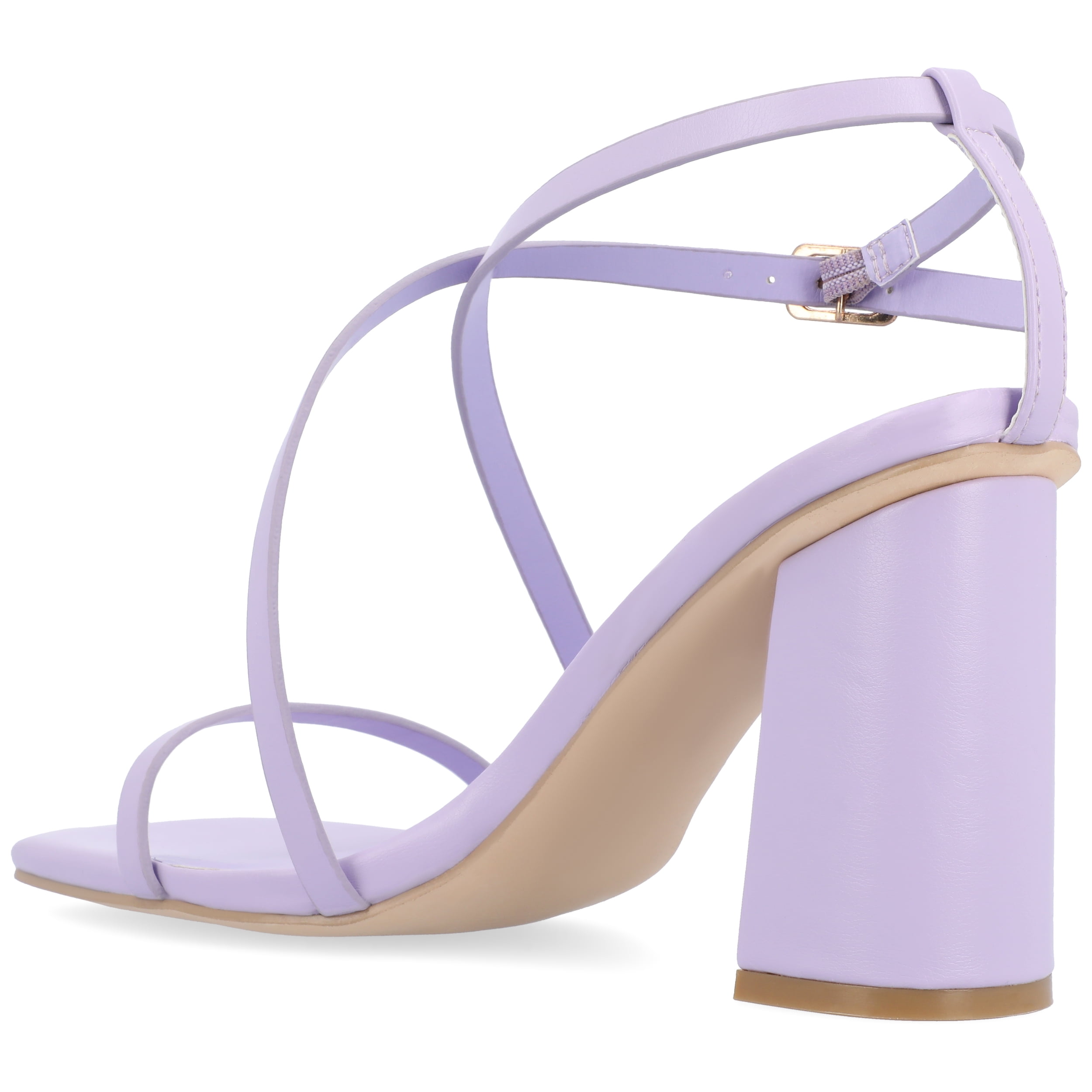Journee Womens Lenorra Covered Block Heel Sandals