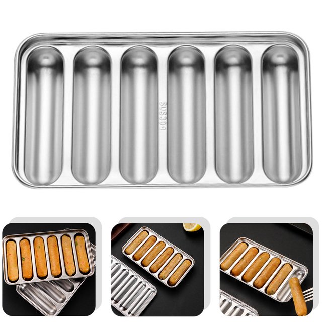 OULII Hot Dogs Maker Hot Dog Mold Stainless Steel Moisture Proof Daily Use 1Set