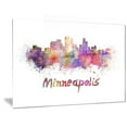 thumbnail image 2 of Minneapolis Skyline 40.00" x 30.00" Painting Art Prints, by Designart, 2 of 5