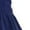 Dark Blue, variant on Womens Summer 2025 Casual Midi Maxi Dresses Lightweight Short Sleeve V Neck Elastic Waist Boho Beach Dress Pockets Mini Dresses for Women