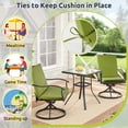 thumbnail image 3 of MOONORAH Outdoor Chair Cushions, Patio Seat Cushions Outdoor Chair Pads, 42"L x 18"W Rectangle Waterproof Outdoor Chair Cushion Garden Sofa Couch Chair Pads, Premium Comfortable, Green, 3 of 9