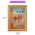 thumbnail image 5 of Peace Love Pride Dachshund with Rainbow Sunglasses LGBT LGBTQ+ Acrylic Plaque with Wood Photo Frame Box Wiener Dog Lover Gifts Idea Light Box - 01004, 5 of 5