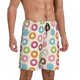 thumbnail image 2 of Fotbe Colorful Donuts Pantalones Cortos de Pijama para Hombre, Ropa de Dormir, Pantalones de Pijama Cortos para Hombre-X-Large, 2 of 6