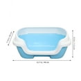 thumbnail image 2 of GAXIRE Cat Toilet Azul Durable Para Entrenar A Con Semiencerrado Práctico, 2 of 7