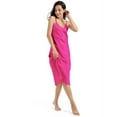 thumbnail image 2 of Women Satin Nightgown Silk Chemise Mini Slips V Neck Negligee Sleepwear with Adjustable Straps Hot Pink XXL, 2 of 6