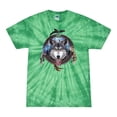 thumbnail image 1 of Wild Bobby, Celtic Wolf, Animal Lover, Tie-Dye Tees, Spiral Kelly, X-Large, 1 of 3