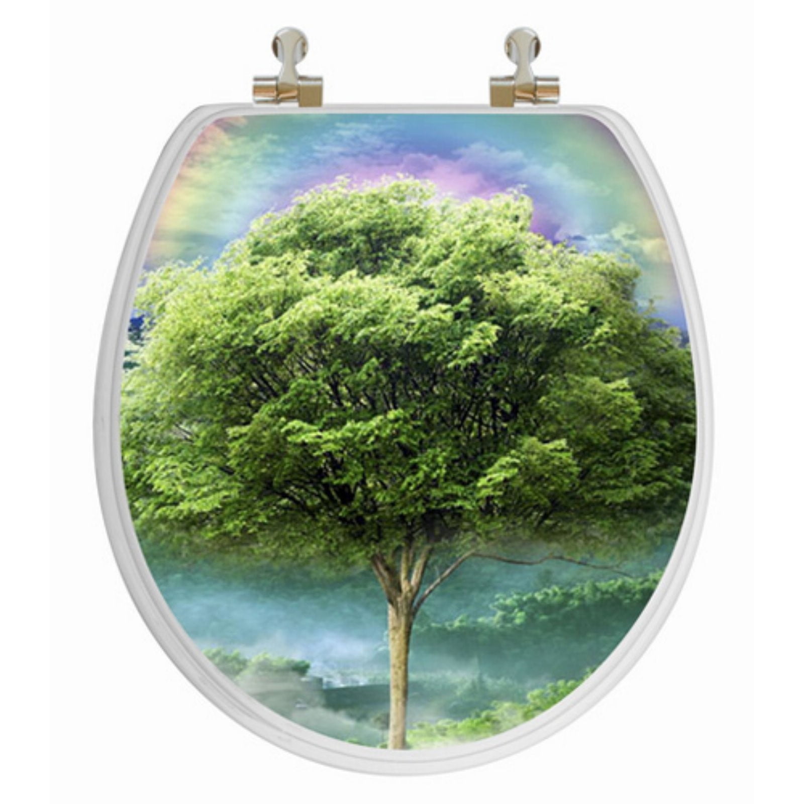Topseat 67S3R8650CP Vario Scenario Four Seasons Round 3D Toilet Seat