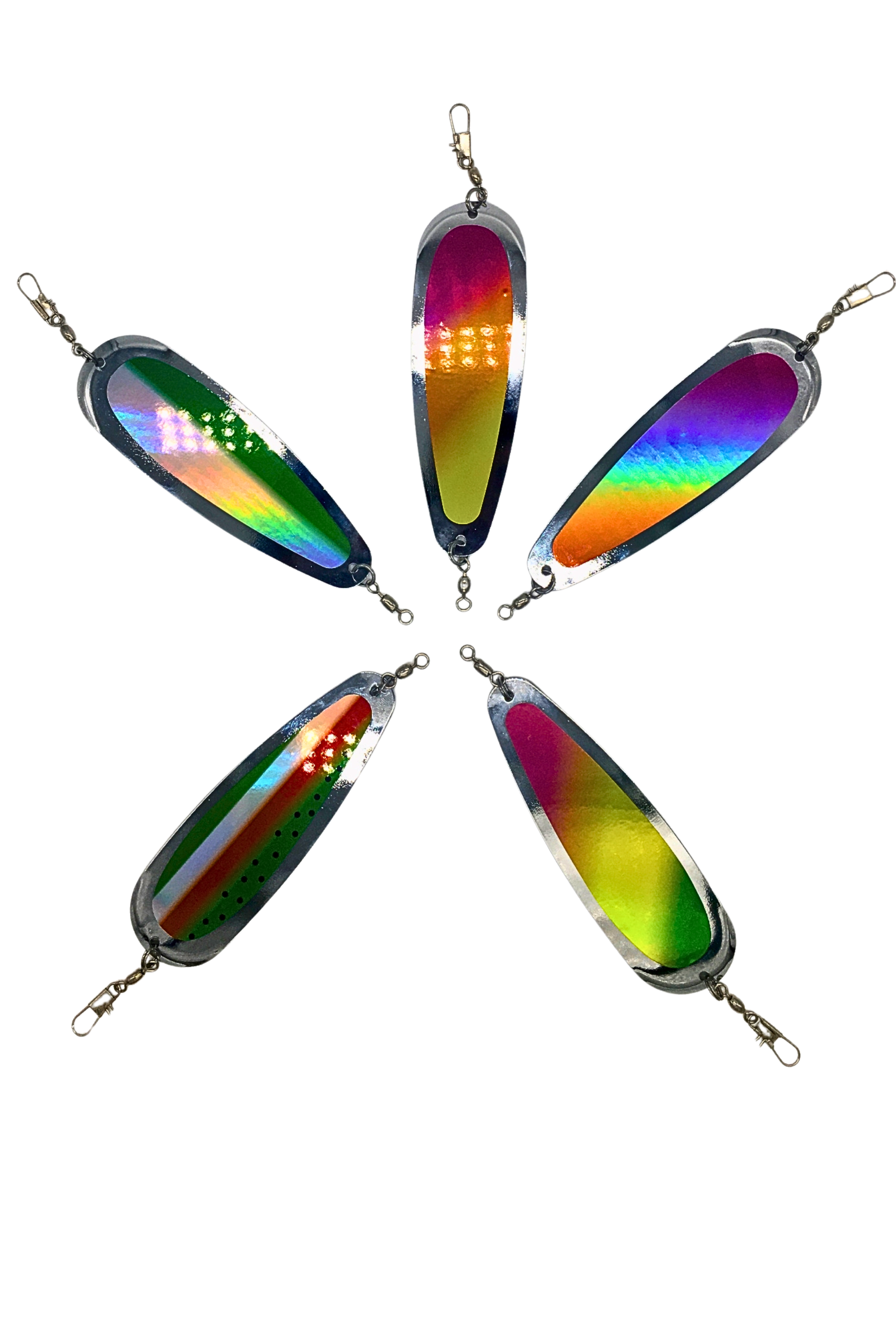 KOKOPROS Kokanee Salmon Finished Hologram Flashers 5 Pk