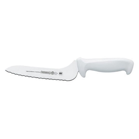 Mundial W5620-7E 7-Inch Offset- Serrated Edge Sandwich Knife, White