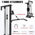 thumbnail image 4 of FORGEMUS Cable Crossover Machine with 16 Positions, Wall Mounted Lat Pulldown & Functional Trainer for Home Gym, Space Saving Pulley Tower, 4 of 10