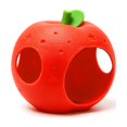 thumbnail image 2 of Red Apple Fish Tank Hideout with 3D Printed Dual Hole Design, 1 Piece, Red with Green Leaf, for Betta and Shrimp Tanks, Aquarium Cave Decoration, 2 of 9