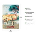 thumbnail image 2 of Rome Italy - St. Peters Basilica - Vintage Airline Travel Poster by Yves Brayer c.1949 - 8 x 12 inch Vintage Metal Tin Sign, 2 of 4