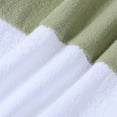 thumbnail image 4 of GYRATEDREAM Toddler Boy Summer Outfit Set Cotton Linen Short Sleeve Henley Shirts Top and Shorts Set 2Pcs Summer Clothes Set for 6-7Y Green, 4 of 7