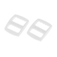 thumbnail image 4 of Hebilla de correas de ajuste de plástico Sunnimix 20 piezas para accesorio correa de 15 mm Blanco, 4 of 8
