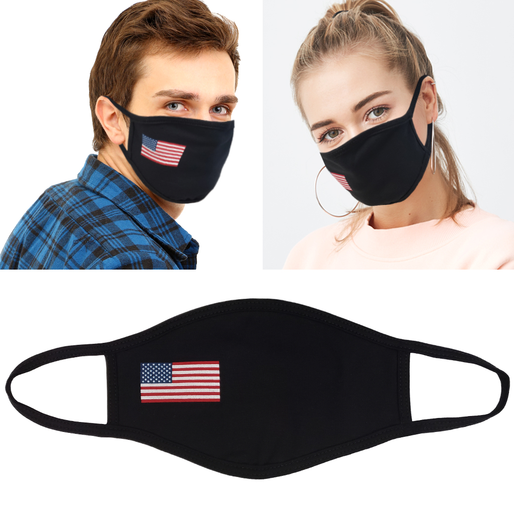 4Pcs Flag Print Unisex Cloth Face Mask Protect Reusable Cotton Comfy Washable Made in USA - image 4 of 6